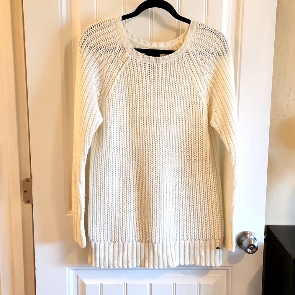 Tunic length sweater